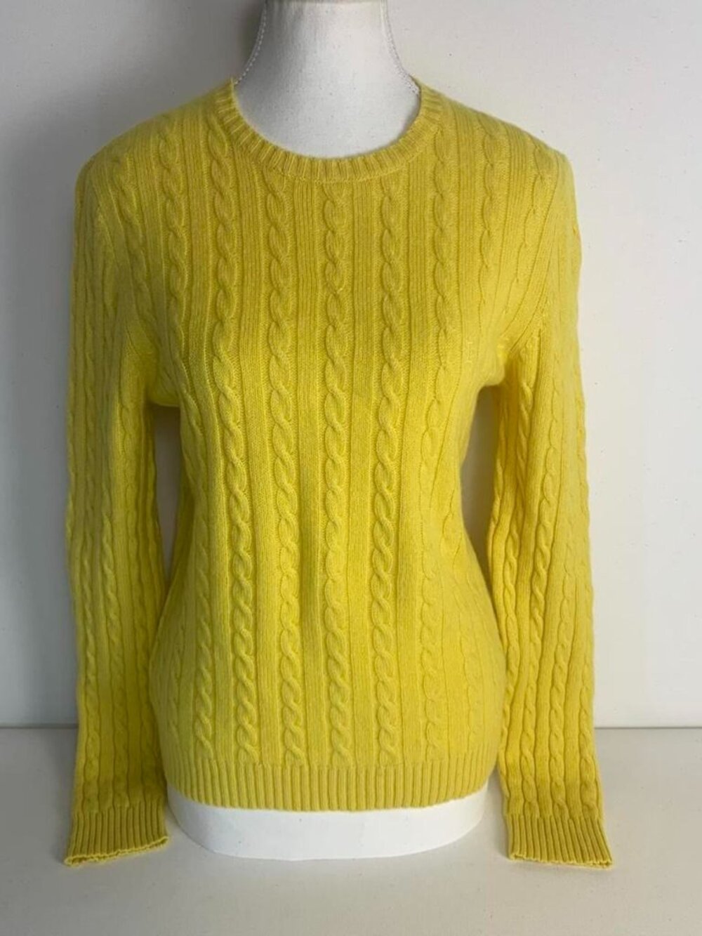 Ralph Lauren yellow 100% cashmere sweater
